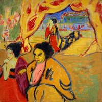 Japanisches Theater [japanese Theatre] by Ernst Ludwig Kirchner